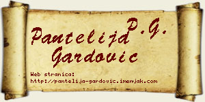 Pantelija Gardović vizit kartica